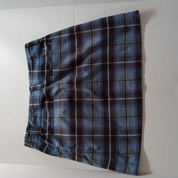 Size 8 - Medium - Nike Golf Dri-Fit Blue Plaid Skort - Picture 2 of 9